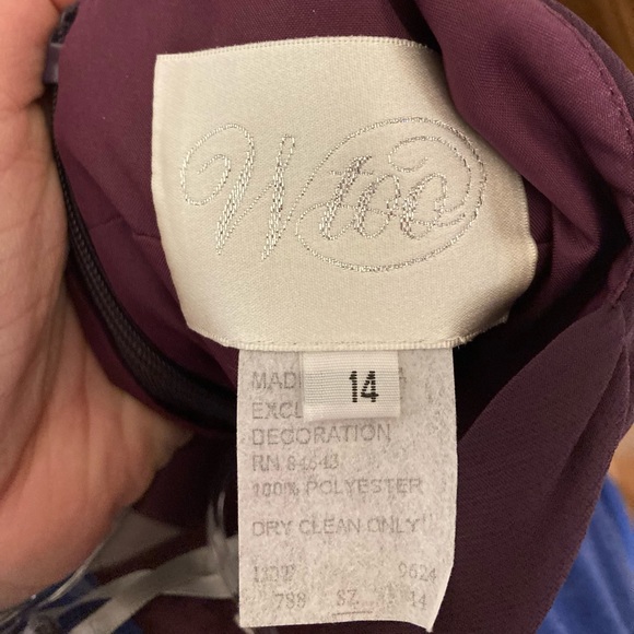 3 Plum Wtoo Bridesmaid Dresses Size 0, 4 & 14 - Picture 3 of 10